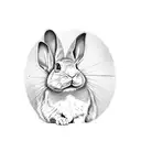 matrix rabbit tattoo design idea
