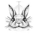 matrix rabbit tattoo design idea