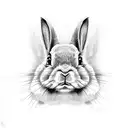 matrix rabbit tattoo design idea