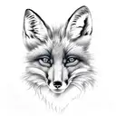 Fox tattoo design idea
