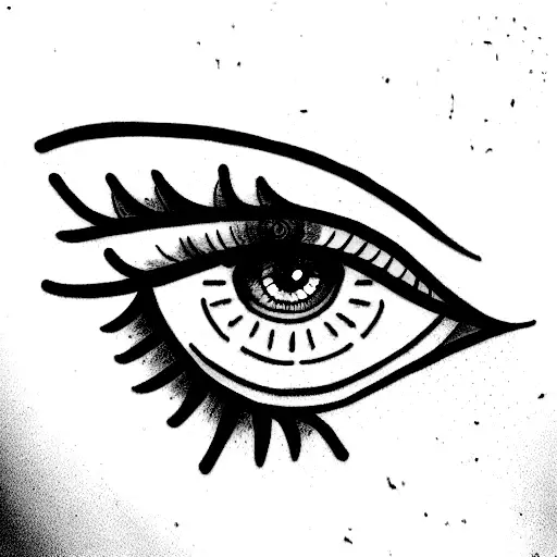 turkish eye tattoo design idea