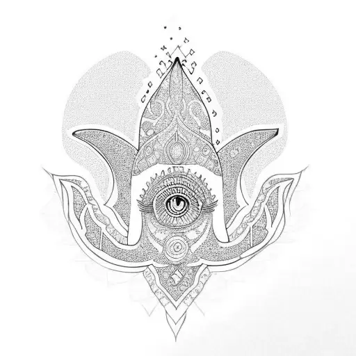 Hamsa Symbol tattoo design idea