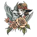 friendship of 3 tattoo design idea