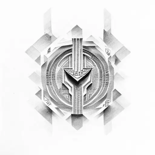 pantheon tattoo design idea