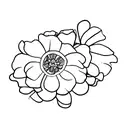 geranium tattoo design idea