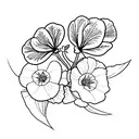 geranium tattoo design idea