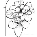 geranium tattoo design idea