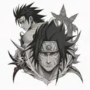 sasuke curse mark tattoo design idea