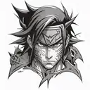 sasuke curse mark tattoo design idea