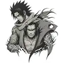 sasuke curse mark tattoo design idea