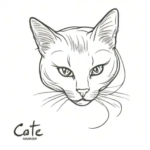 a cat whos name is fairy   tattoo design idea