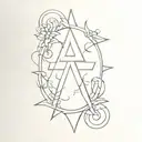 alpha omega chrisme catholic  tattoo design idea
