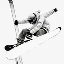 Snowboard tattoo design idea