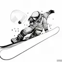 Snowboard tattoo design idea