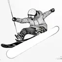 Snowboard tattoo design idea
