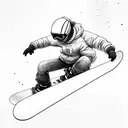 Snowboard tattoo design idea
