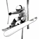 Snowboard tattoo design idea