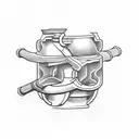 Pipe  tattoo design idea