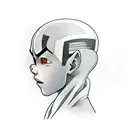 A realistic portrait of Aang from Avatar the Last Airbender surrounded by the four element symbols, each representing a different aspect of his character tattoo design idea