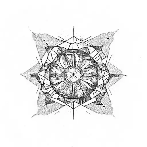 tiny stones and butterflies exploding out of a single point outward into a v shape tattoo design idea