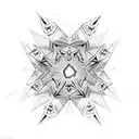 tiny stones and butterflies exploding out of a single point outward into a v shape tattoo design idea