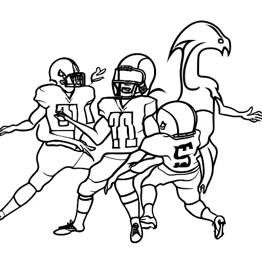 american football tattoo design idea