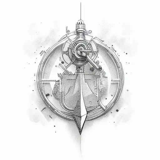 freedom by cutting an anchor tattoo design idea