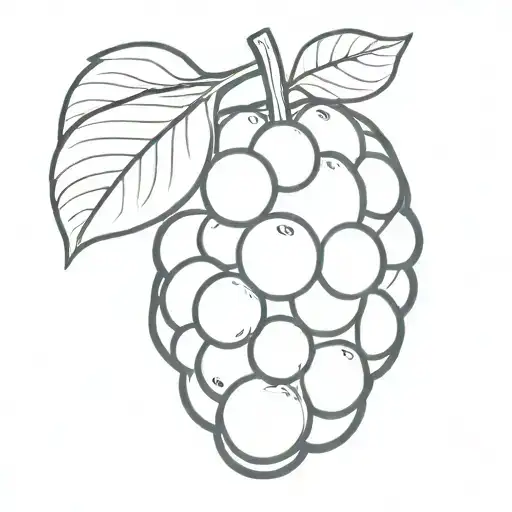 a car shaped like a single blueberry tattoo design idea