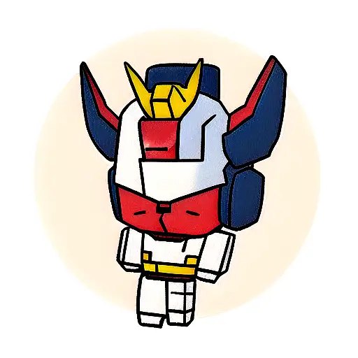 Gundam bull tattoo design idea