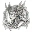 Freya Goddess tattoo design idea