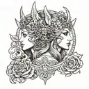Freya Goddess tattoo design idea