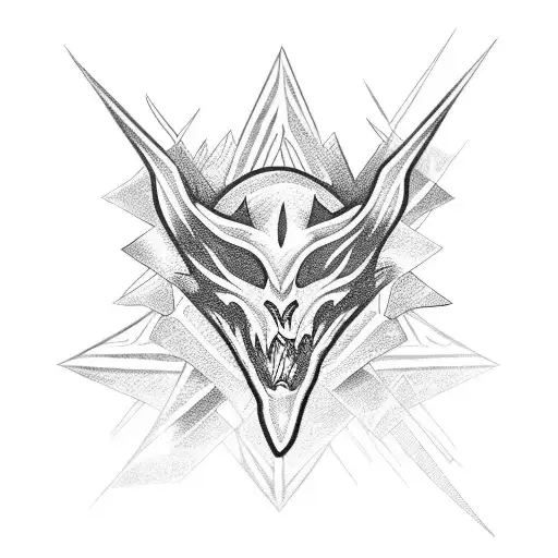 spikes tattoo design idea