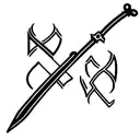 Sword tattoo design idea