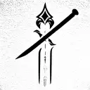 Sword tattoo design idea