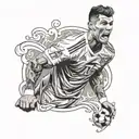 Cristiano Ronaldo tattoo design idea