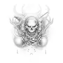 Enki dios sumerio tattoo design idea