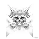 Enki dios sumerio tattoo design idea