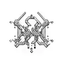 A zipper merging with puzzle pieces, symbolizing the client's passion for problem-solving and finding connections tattoo design idea