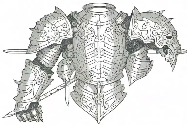armours tattoo design idea