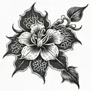 Hong Kong Bauinia tattoo design idea