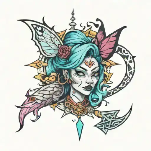 jinx tattoo design idea