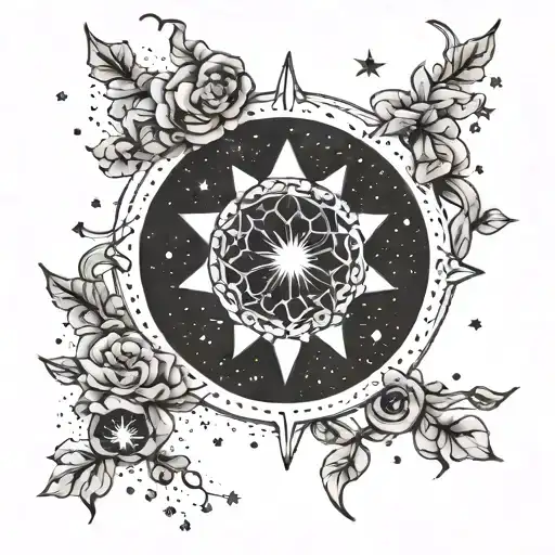 and under the constellation of Orion her delicate areola flickers tattoo design idea