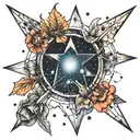 and under the constellation of Orion her delicate areola flickers tattoo design idea