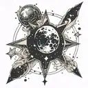 and under the constellation of Orion her delicate areola flickers tattoo design idea