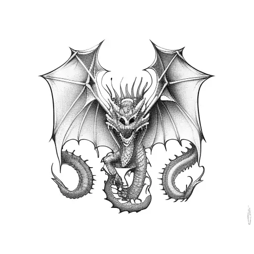 scottish dragon tattoo design idea