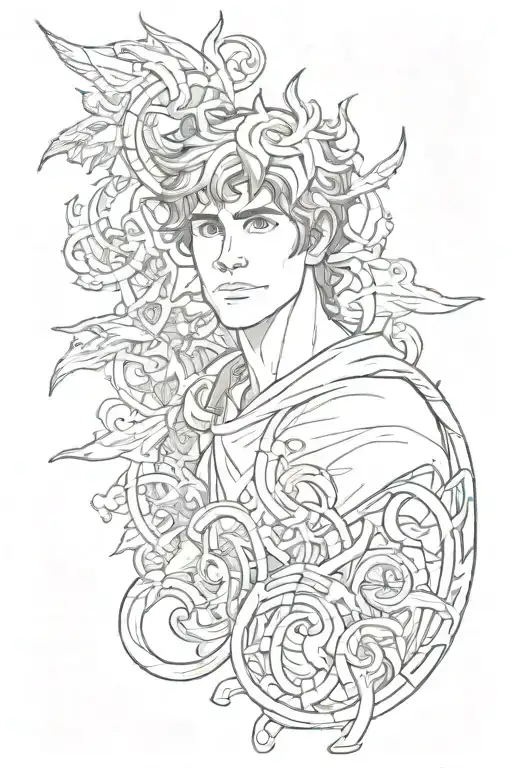 Percy Jackson's daddy tattoo design idea