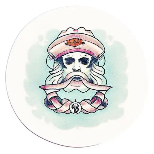 tattoo covering up the word HANNAH with a simple design tattoo design idea