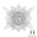 tattoo covering up the word HANNAH with a simple design tattoo design idea