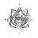 tattoo covering up the word HANNAH with a simple design tattoo design idea