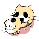 cat face with 3 eyes  tattoo design idea